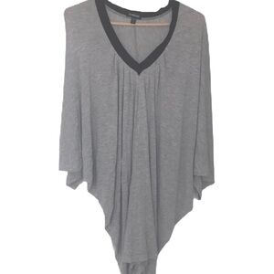 HP. BEBE Women’s Minimalist Neutral V-Neck Bat Sleeve Midi Dress Sz XS